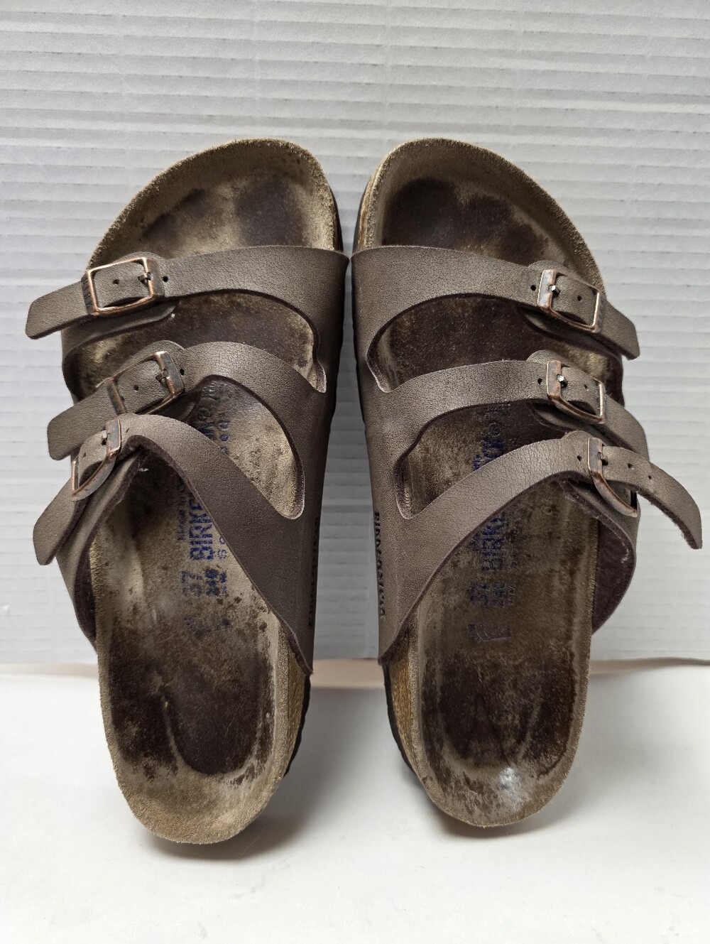 Birkenstock Florida 3 Buckle Strap Sandals Sz 6